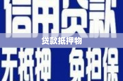 雁江贷款抵押物