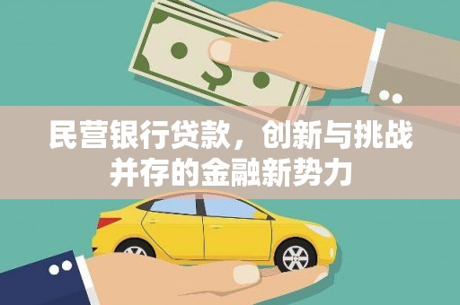 雁江民营银行贷款，创新与挑战并存的金融新势力