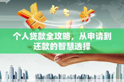 雁江个人贷款全攻略，从申请到还款的智慧选择