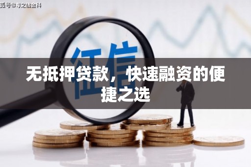 雁江无抵押贷款，快速融资的便捷之选