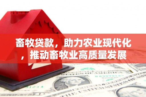 雁江畜牧贷款，助力农业现代化，推动畜牧业高质量发展