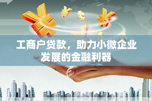 雁江工商户贷款，助力小微企业发展的金融利器