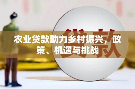 雁江农业贷款助力乡村振兴，政策、机遇与挑战
