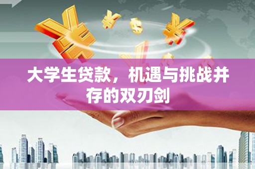 雁江大学生贷款，机遇与挑战并存的双刃剑