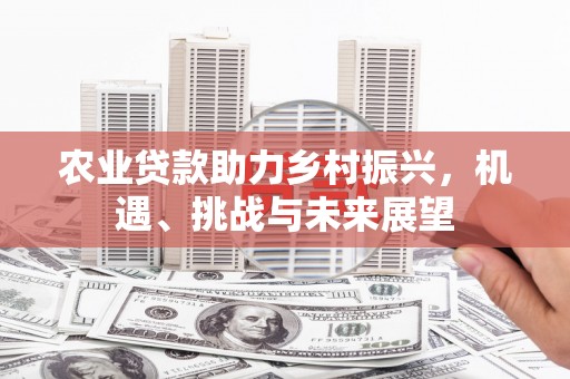 雁江农业贷款助力乡村振兴，机遇、挑战与未来展望