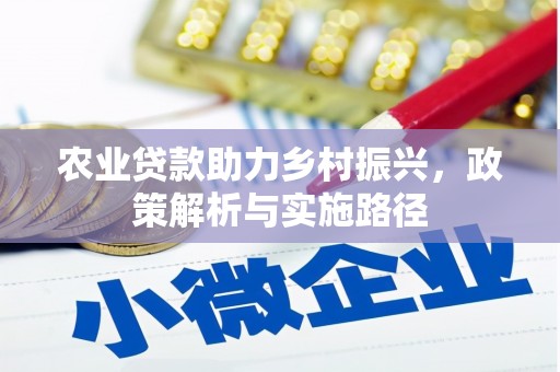 雁江农业贷款助力乡村振兴，政策解析与实施路径