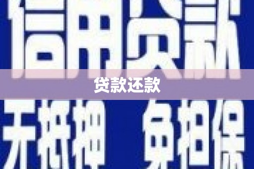 雁江贷款还款