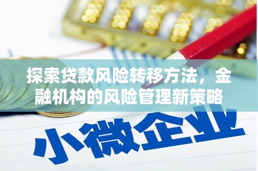 雁江探索贷款风险转移方法，金融机构的风险管理新策略