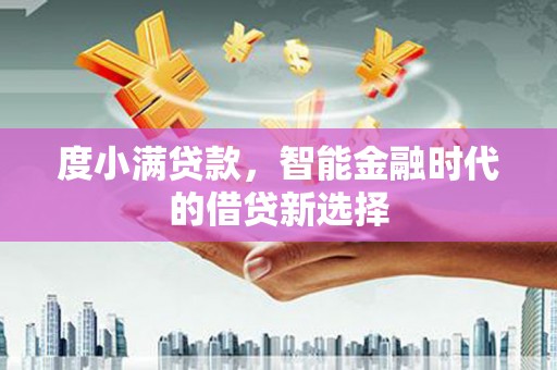 雁江度小满贷款，智能金融时代的借贷新选择