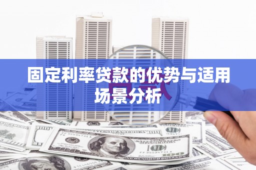 雁江固定利率贷款的优势与适用场景分析