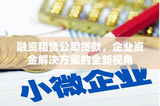 雁江融资租赁公司贷款，企业资金解决方案的全新视角