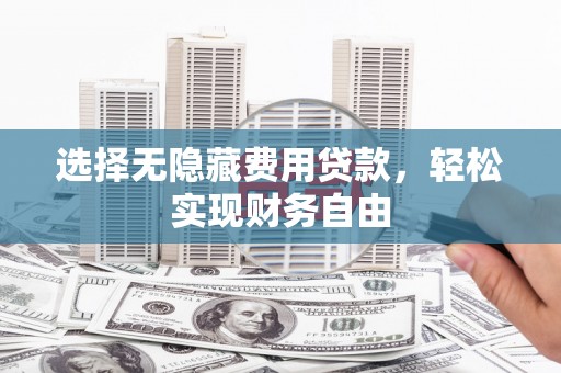 雁江选择无隐藏费用贷款，轻松实现财务自由
