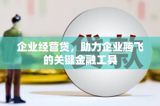 雁江企业经营贷，助力企业腾飞的关键金融工具