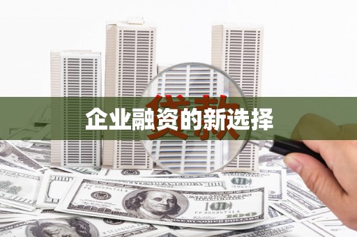 雁江企业融资的新选择
