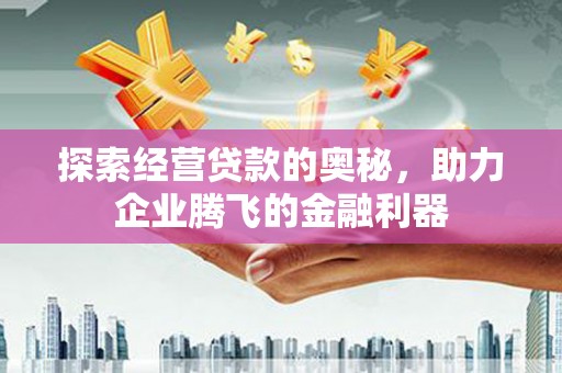 雁江探索经营贷款的奥秘，助力企业腾飞的金融利器