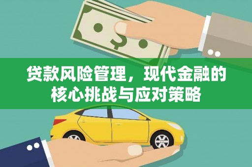 雁江贷款风险管理，现代金融的核心挑战与应对策略