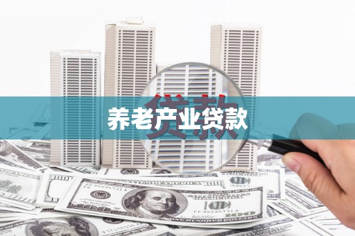 雁江养老产业贷款