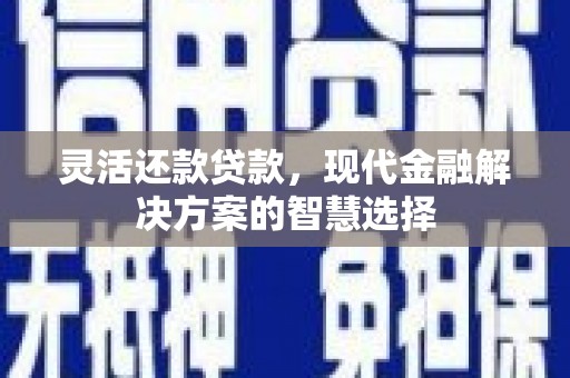 雁江灵活还款贷款，现代金融解决方案的智慧选择