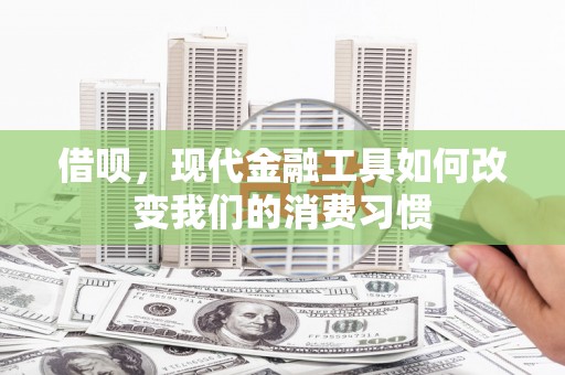 雁江借呗，现代金融工具如何改变我们的消费习惯