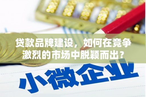 雁江贷款品牌建设，如何在竞争激烈的市场中脱颖而出？