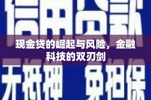 雁江现金贷的崛起与风险，金融科技的双刃剑