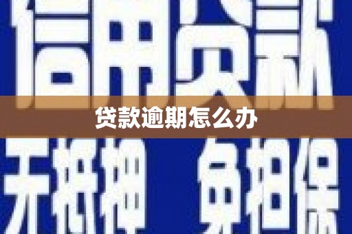 雁江贷款逾期怎么办