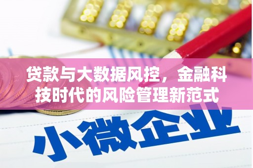 雁江贷款与大数据风控，金融科技时代的风险管理新范式