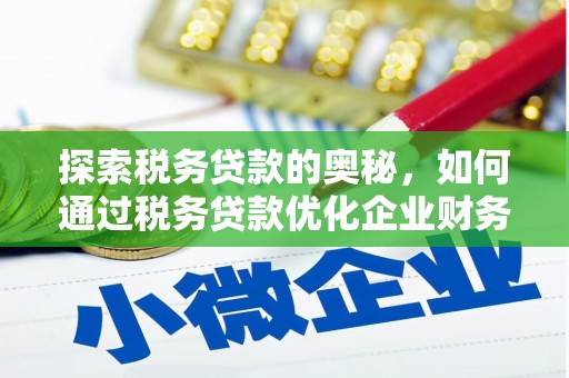 雁江探索税务贷款的奥秘，如何通过税务贷款优化企业财务