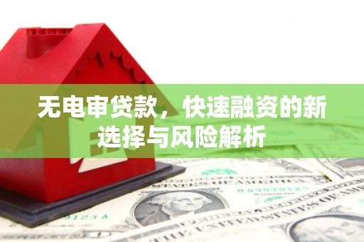 雁江无电审贷款，快速融资的新选择与风险解析