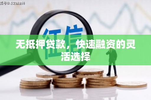 雁江无抵押贷款，快速融资的灵活选择