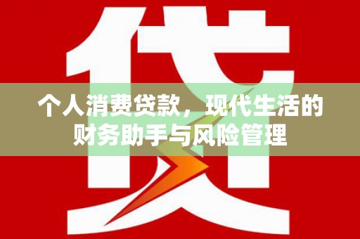 雁江个人消费贷款，现代生活的财务助手与风险管理