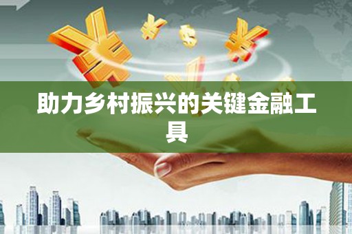 雁江助力乡村振兴的关键金融工具