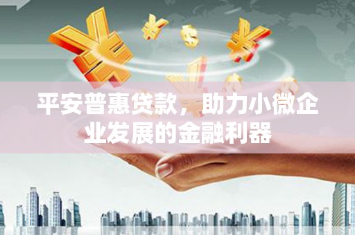 雁江平安普惠贷款，助力小微企业发展的金融利器
