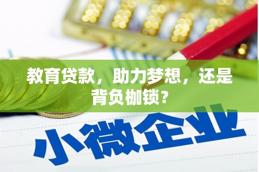 雁江教育贷款，助力梦想，还是背负枷锁？