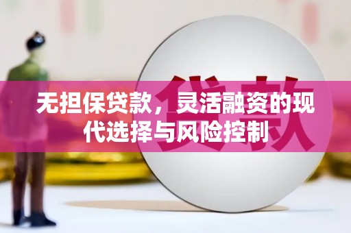 雁江无担保贷款，灵活融资的现代选择与风险控制