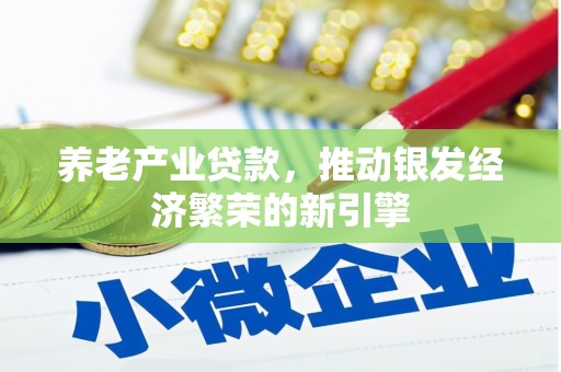 雁江养老产业贷款，推动银发经济繁荣的新引擎