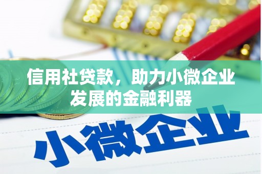 雁江信用社贷款，助力小微企业发展的金融利器
