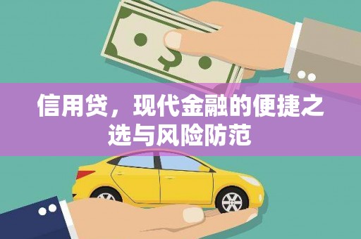 雁江信用贷，现代金融的便捷之选与风险防范