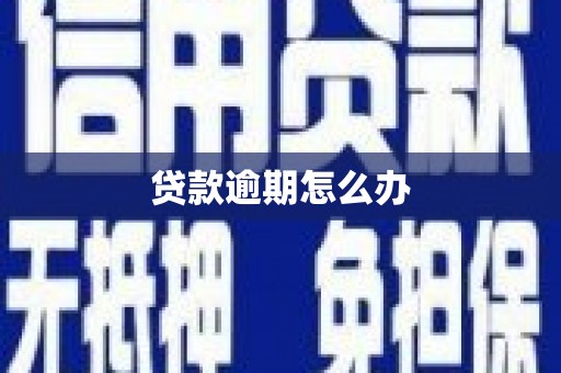 雁江贷款逾期怎么办