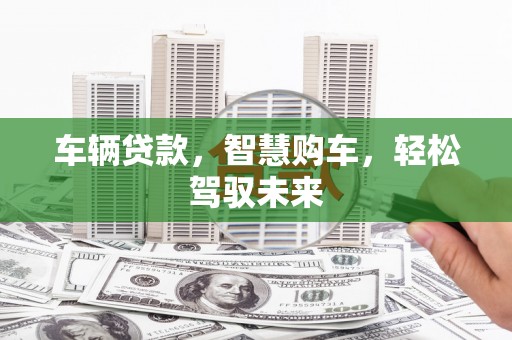 雁江车辆贷款，智慧购车，轻松驾驭未来