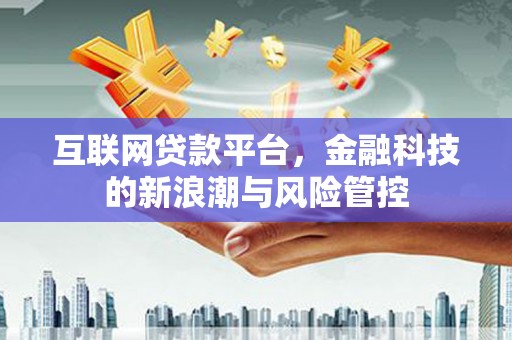 雁江互联网贷款平台，金融科技的新浪潮与风险管控