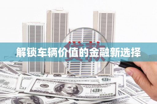 雁江解锁车辆价值的金融新选择