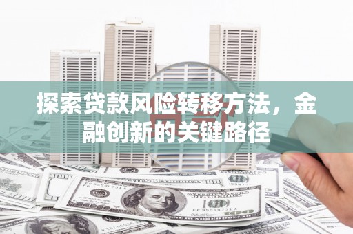 雁江探索贷款风险转移方法，金融创新的关键路径