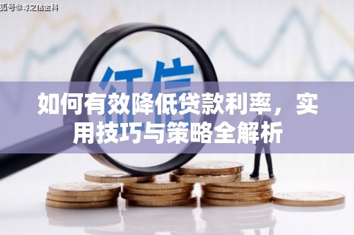 雁江如何有效降低贷款利率，实用技巧与策略全解析