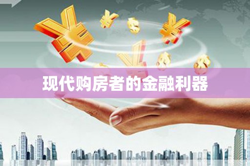 雁江现代购房者的金融利器